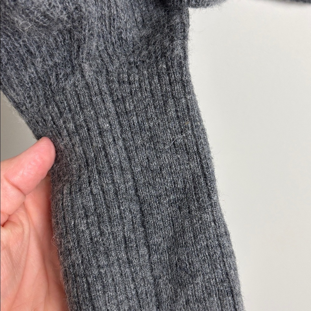 Quince Dark Gray Wool/Alpaca Blend Cardigan - Size M - Picture 7 of 8